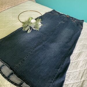 Vintage Gloria Vanderbilt Jean Skirt